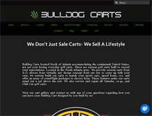 Tablet Screenshot of bulldogcarts.net